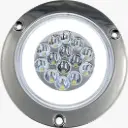 PLAFON UNIVERSAL 4" CON ARILLO GEL CRISTAL CON LEDS ESTROBO